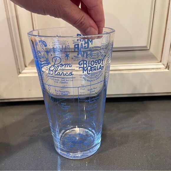 Fred Good Measure Tequila Cocktails Recipe Glass 16oz Margaritas Barware - Picture 10 of 10